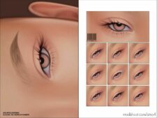 Sims 4 Male Makeup Mod: Maxis Match 2D Eyelashes N40 Unisex (Featured)