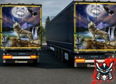 ETS2 Mod: Wolf Truck&Trailer Skin By Dr.danys (Image #3)