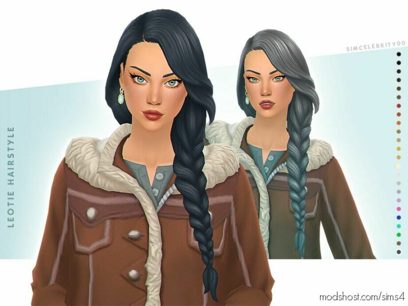 Sims 4 Female Mod: Leotie Hairstyle (Featured)