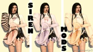 GTA 5 Player Mod: Long-Sleeve T And Skirt For MP Female (Image #3)