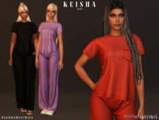 Sims 4 Teen Clothes Mod: Keisha SET (Featured)