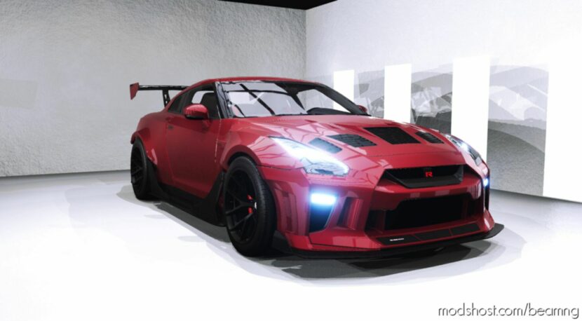 BeamNG Nissan Car Mod: GTR R35 Multiple Bodykits V1.5 0.29 (Featured)