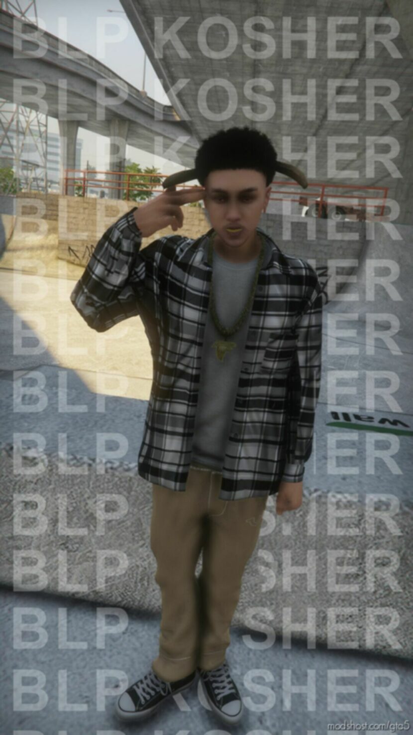 GTA 5 Player Mod: BLP Kosher Hair (Featured)