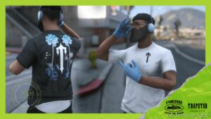 GTA 5 Player Mod: Trapstar X Corteiz NEW TEE Drops 28/07 (MP Male) (Image #4)