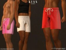 Sims 4 Male Clothes Mod: Kian Shorts (Featured)