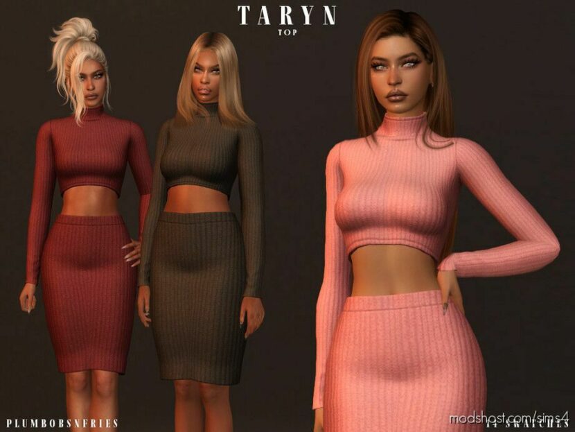 Sims 4 Elder Clothes Mod: Taryn SET (Featured)