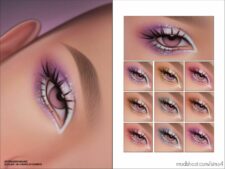 Sims 4 Female Makeup Mod: Eyeshadow N240 V2 Glitter Version (Featured)