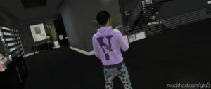 GTA 5 Player Mod: MP Male Cropped Hoodie (Image #2)