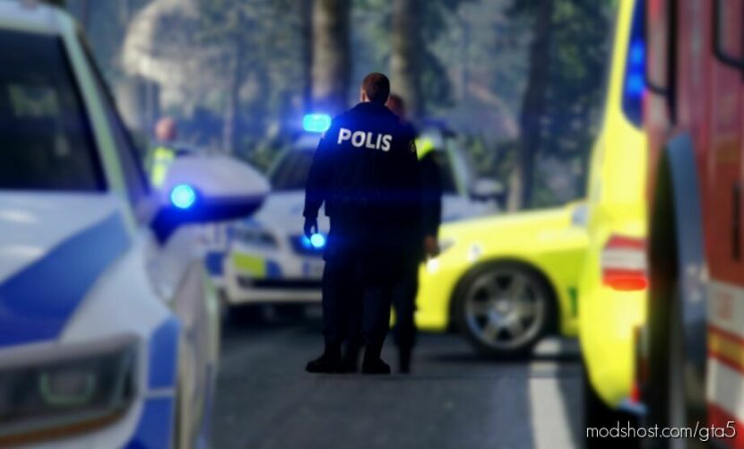 GTA 5 Player Mod: Swedish Police V3.0 (Featured)