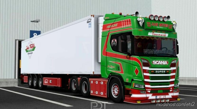 ETS2 Scania Truck Mod: R650 + Trailer JAN Mues (Featured)