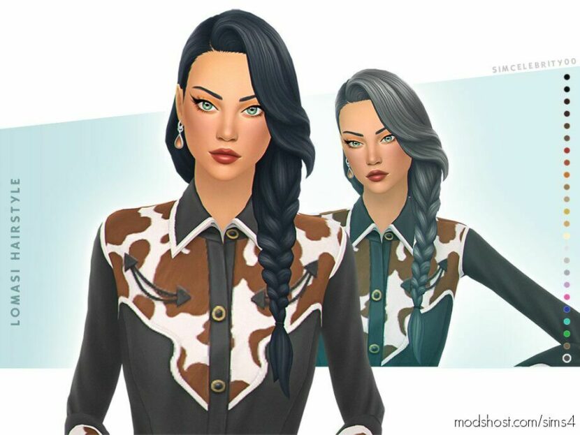 Sims 4 Female Mod: Lomasi Hairstyle (Featured)