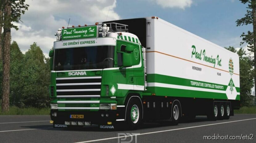 ETS2 Scania Truck Mod: 4 Series 164 480 + Trailer Paul Imming INT. Wieringerwerf (Featured)