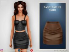 Sims 4 Adult Clothes Mod: Base Leather Skirt (Featured)