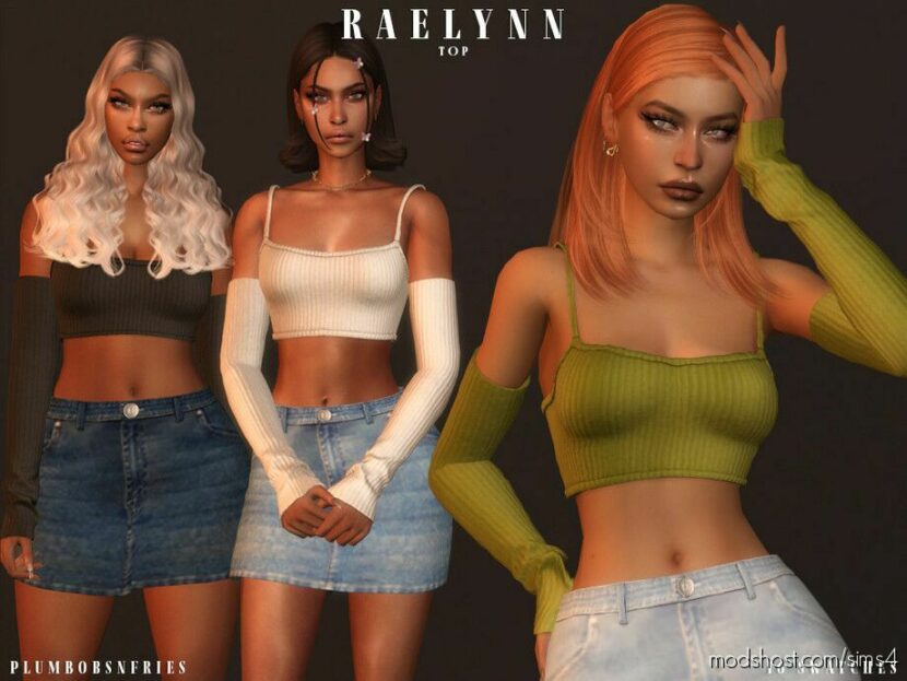 Sims 4 Everyday Clothes Mod: Raelynn TOP (Featured)