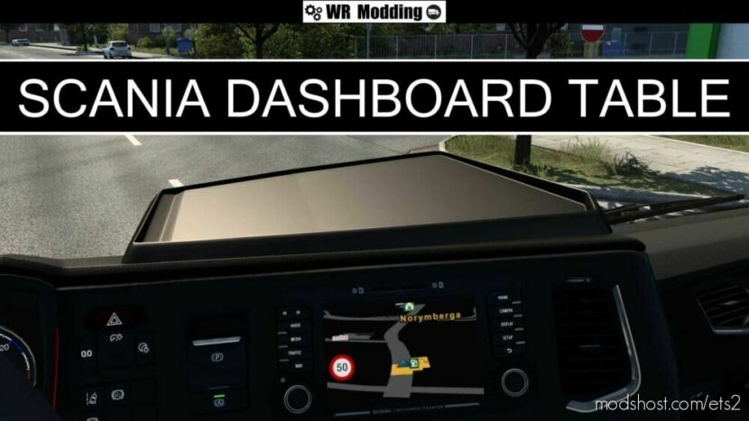 ETS2 Scania Interior Mod: Nextgen Dashboard Table (Featured)