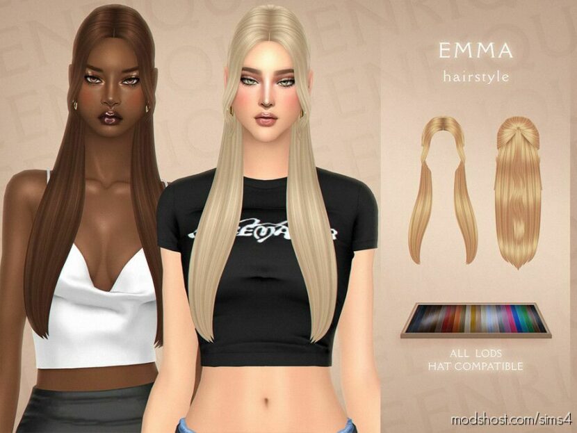 Sims 4 Female Mod: Emma Hairstyle (Featured)