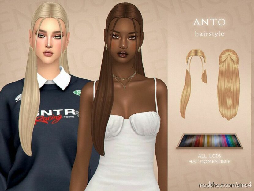 Sims 4 Female Mod: Anto Hairstyle (Featured)