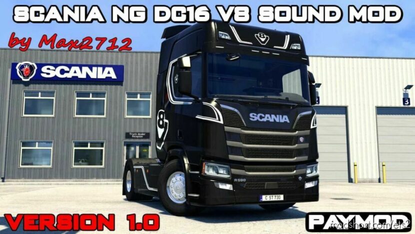 ETS2 Scania Mod: NG DC16 V8 Sound Mod 1.48 (Featured)