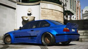 GTA 5 BMW Vehicle Mod: M3 E36 Rocket Bunny (Sarto Racing) V1.1 (Image #2)