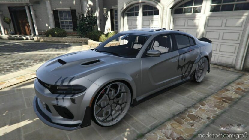 GTA 5 Dodge Vehicle Mod: Charger RTG Ghoul (Featured)