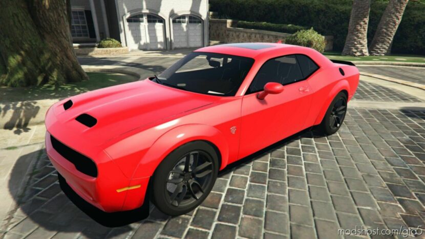 GTA 5 Dodge Vehicle Mod: 2021 Dodge Challenger SRT Ghoul (Featured)