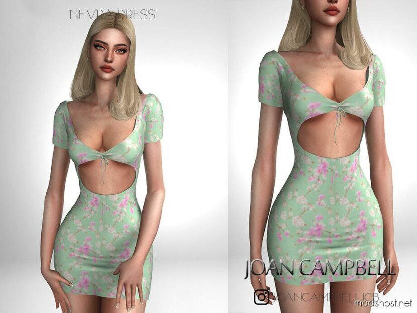 Sims 4 Elder Clothes Mod: Nevra Dress (Featured)