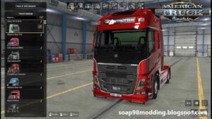 ATS Volvo Truck Mod: FH16 2012 By Soap98 V1.3.1 1.48 (Image #4)