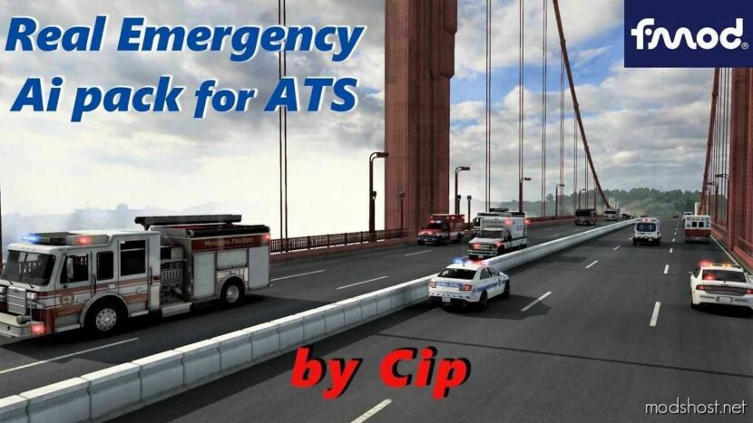 ATS Traffic Mod: Real Emergency AI Pack 1.48 (Featured)