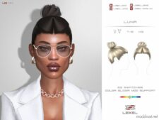 Sims 4 Female Mod: Luna Hairstyle (Featured)