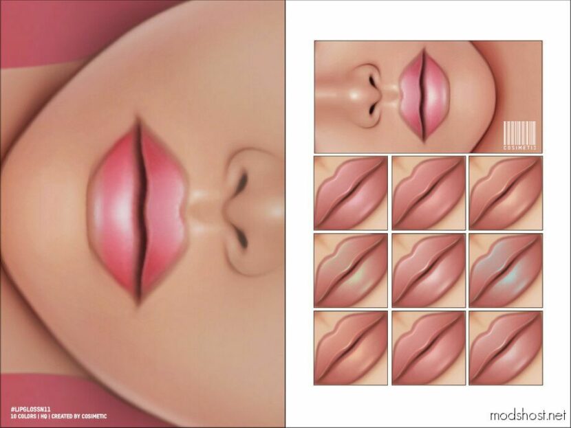 Sims 4 Female Makeup Mod: Lipgloss N11 (Featured)