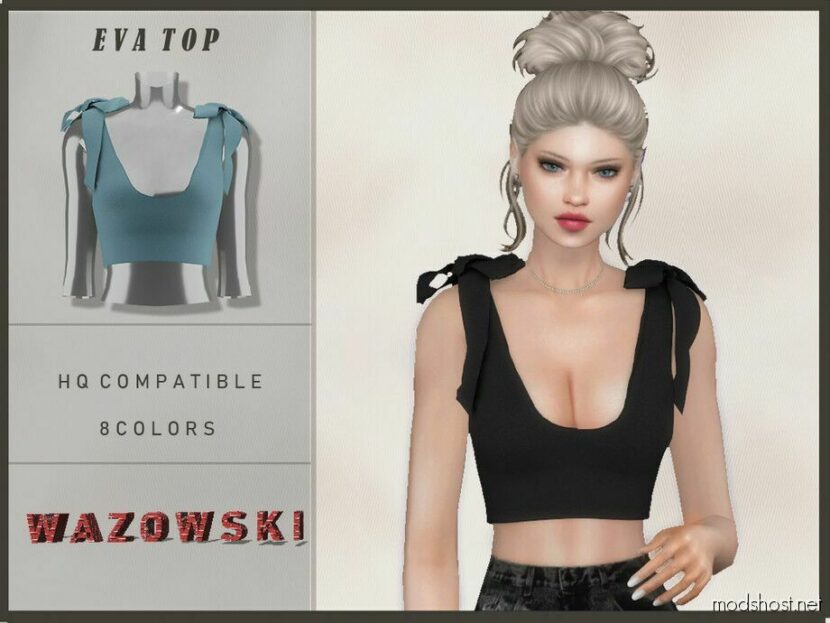 Sims 4 Party Clothes Mod: EVA TOP (Featured)