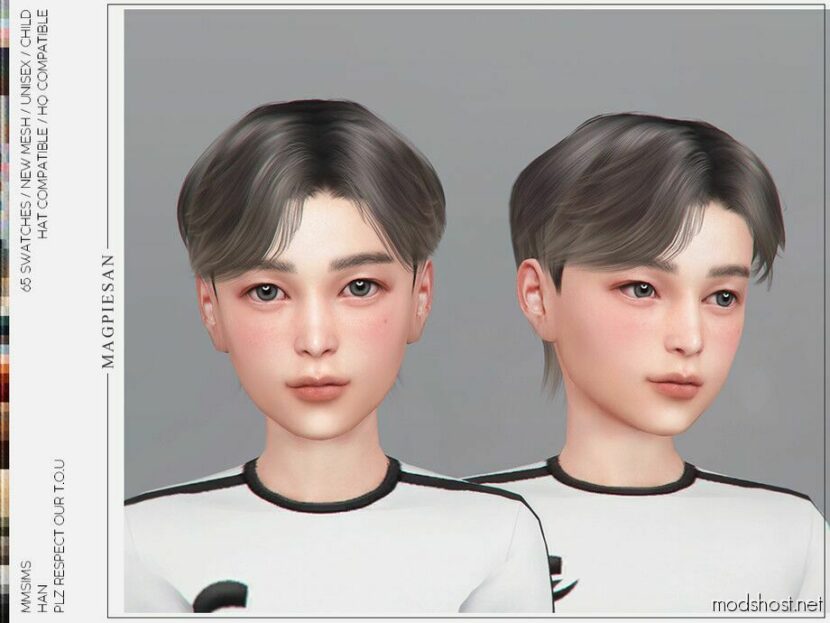 Sims 4 Male Mod: HAN Hair For Child (Featured)