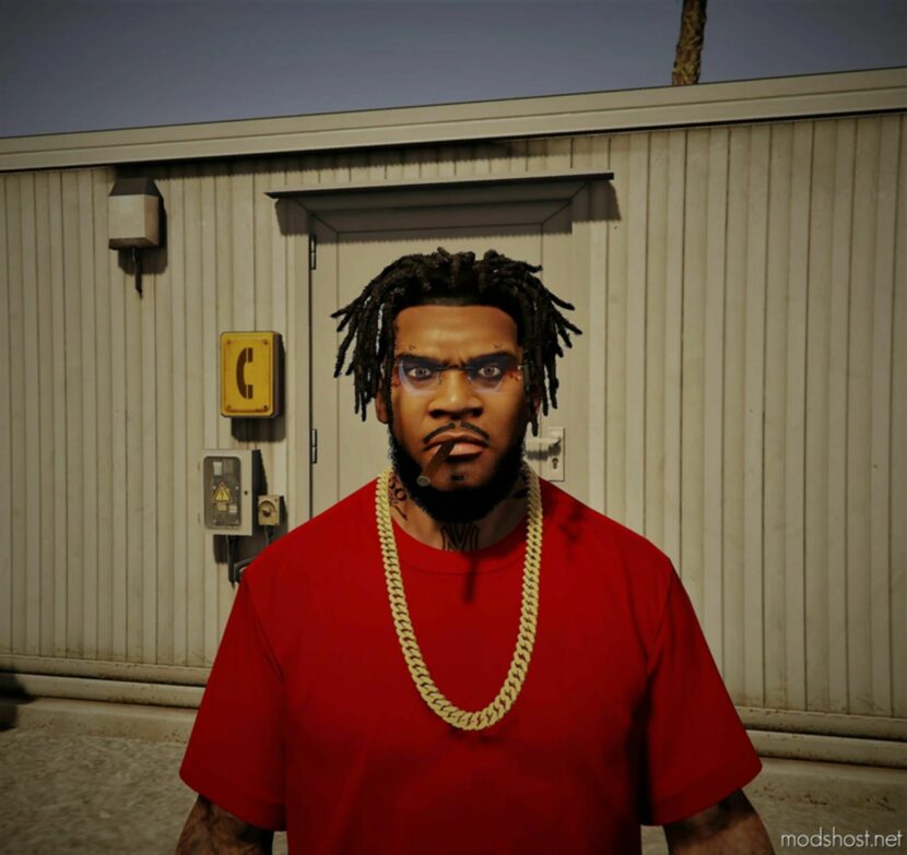 GTA 5 Player Mod: NEW Beard For Franklin (Featured)