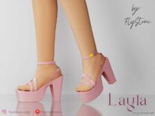 Sims 4 Female Shoes Mod: Layla – Sandals ON High Sole (Featured)