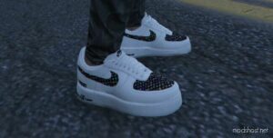 GTA 5 Player Mod: AIR Force 1 LOW “LV X Supreme” For MP Male (Image #2)