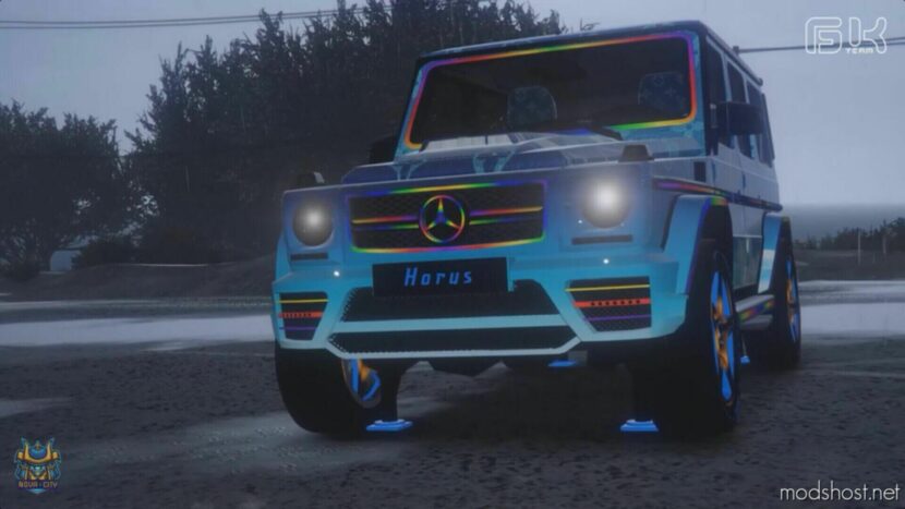 GTA 5 Mercedes-Benz Vehicle Mod: G65 Topcar Louis Vuitton Cloud (Featured)