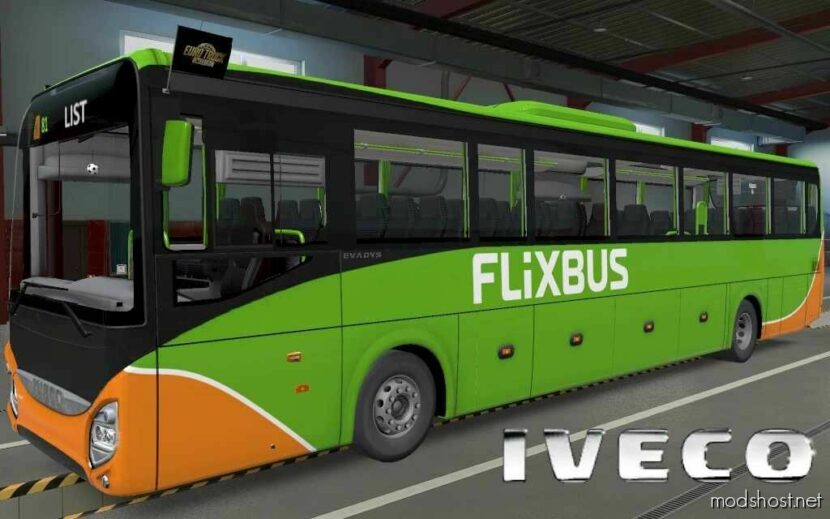 ETS2 Iveco Bus Mod: Evadys 1.48 (Featured)