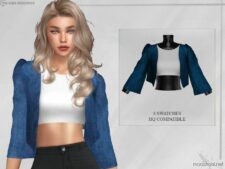 Sims 4 Adult Clothes Mod: Denim Jacket (Featured)