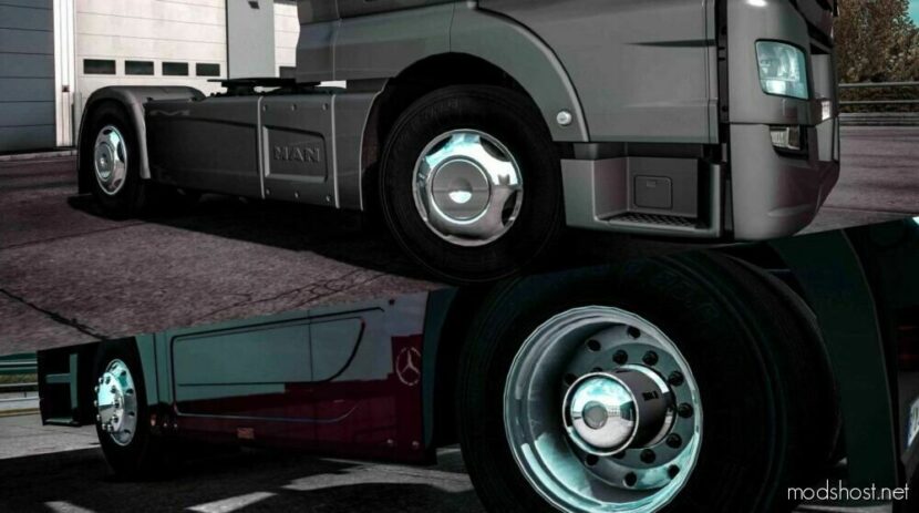 ETS2 Wheels Part Mod: RIM Cover Pack V1.3 (Featured)