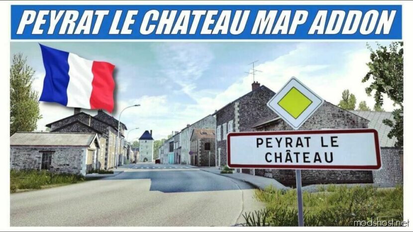 ETS2 Mod: Peyrat-Le-Château Map Addon 1.48 (Featured)