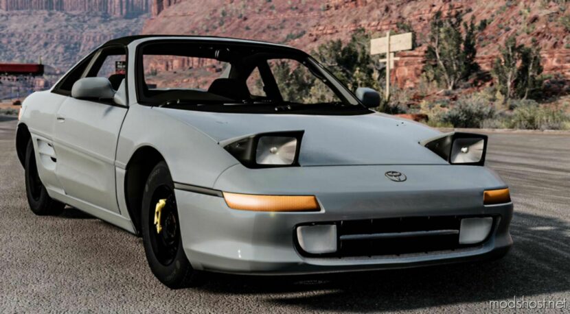 BeamNG Coupe Car Mod: Toyota MR2 Coupe GT T-Bar V1.2 0.29 (Featured)