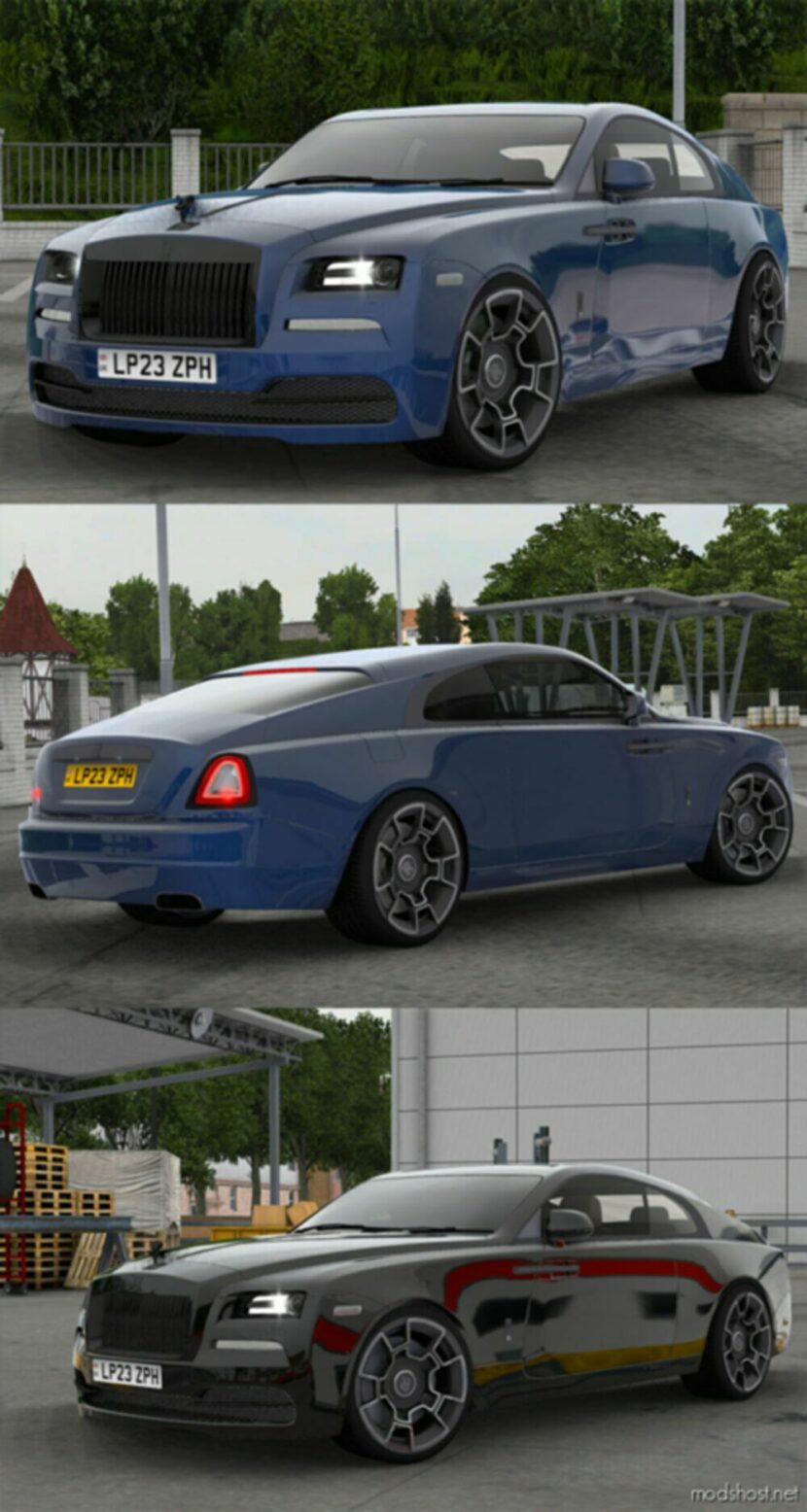 ETS2 Car Mod: Rolls-Royce Wraith 2016 V1.2 1.48 (Featured)