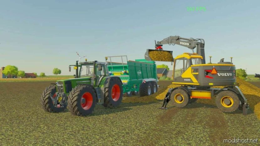 FS22 Volvo Attachment Mod: Bucket (Featured)