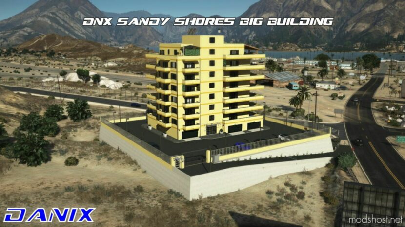 GTA 5 Mod: DNX Sandy Shores BIG Builging MLO | Ymap | Add-On (Featured)