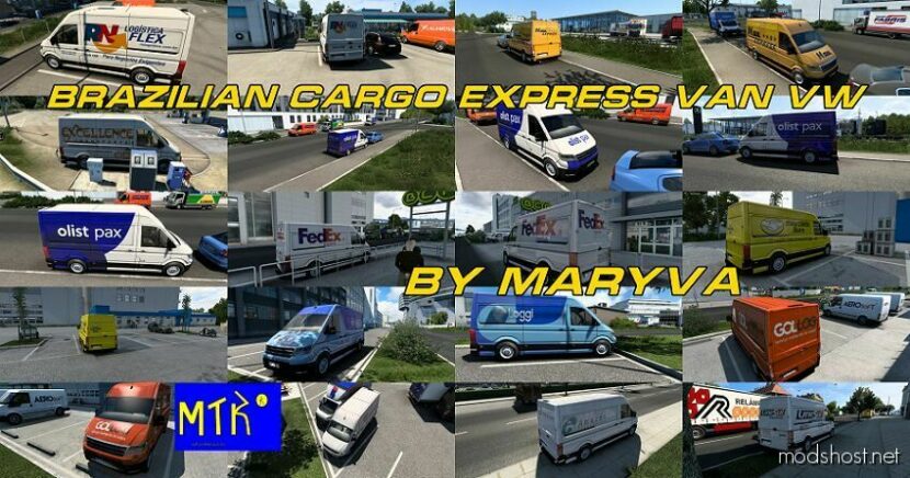 ETS2 Mod: Brazilian Cargo Express AI Traffic VAN VW (Featured)