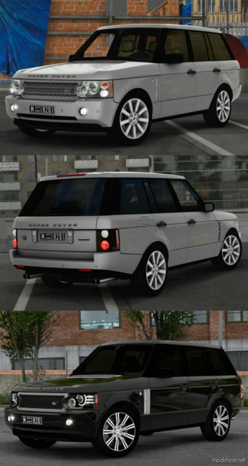 ETS2 Land Rover Car Mod: Range Rover Supercharged V8 2008 V7.6 1.48 (Featured)