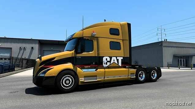 ATS Volvo Mod: CAT Volvo VNL Skin (Featured)