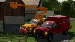 FS22 Ford Car Mod: 2022 Ford F600 Service Truck (Image #3)