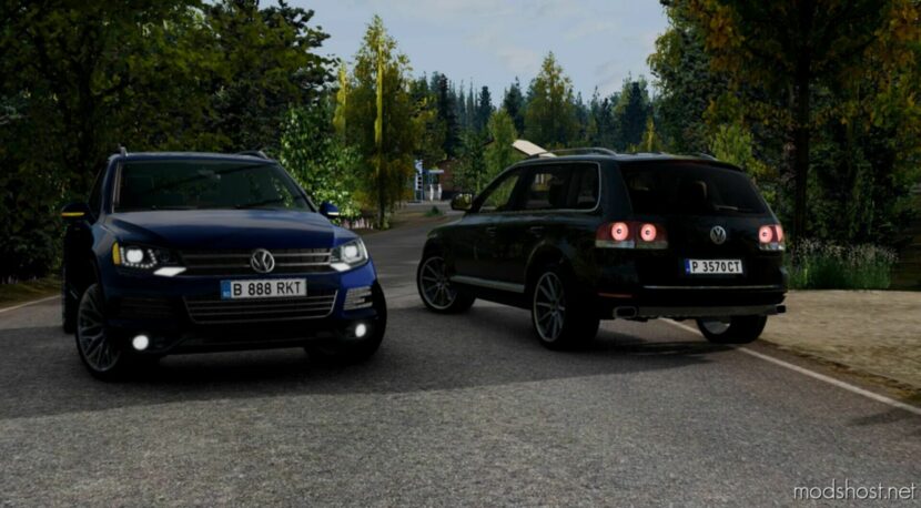 BeamNG Volkswagen Car Mod: Touareg 7P/7L/7L Facelift Pack 0.29 (Featured)