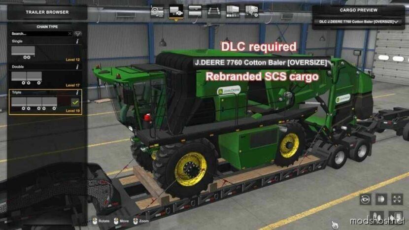 ATS Trailer Mod: More Cargo For Lowboy 1.48 (Featured)